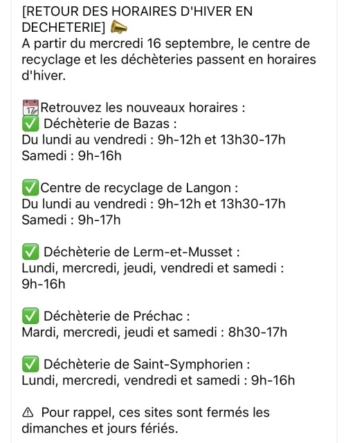 DECHETERIE HORAIRES.jpeg DECHETERIE HORAIRES.jpeg