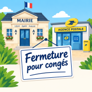 Fermeture estivale de la mairie et poste.png Fermeture estivale de la mairie et poste.png